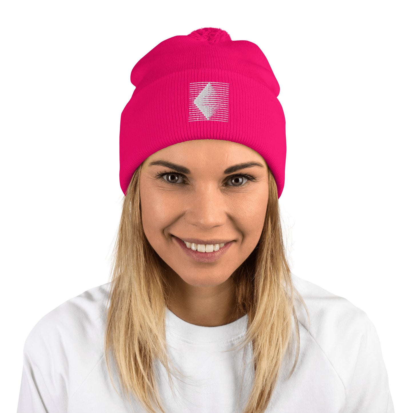 Hat Pom-Pom Beanie Pink