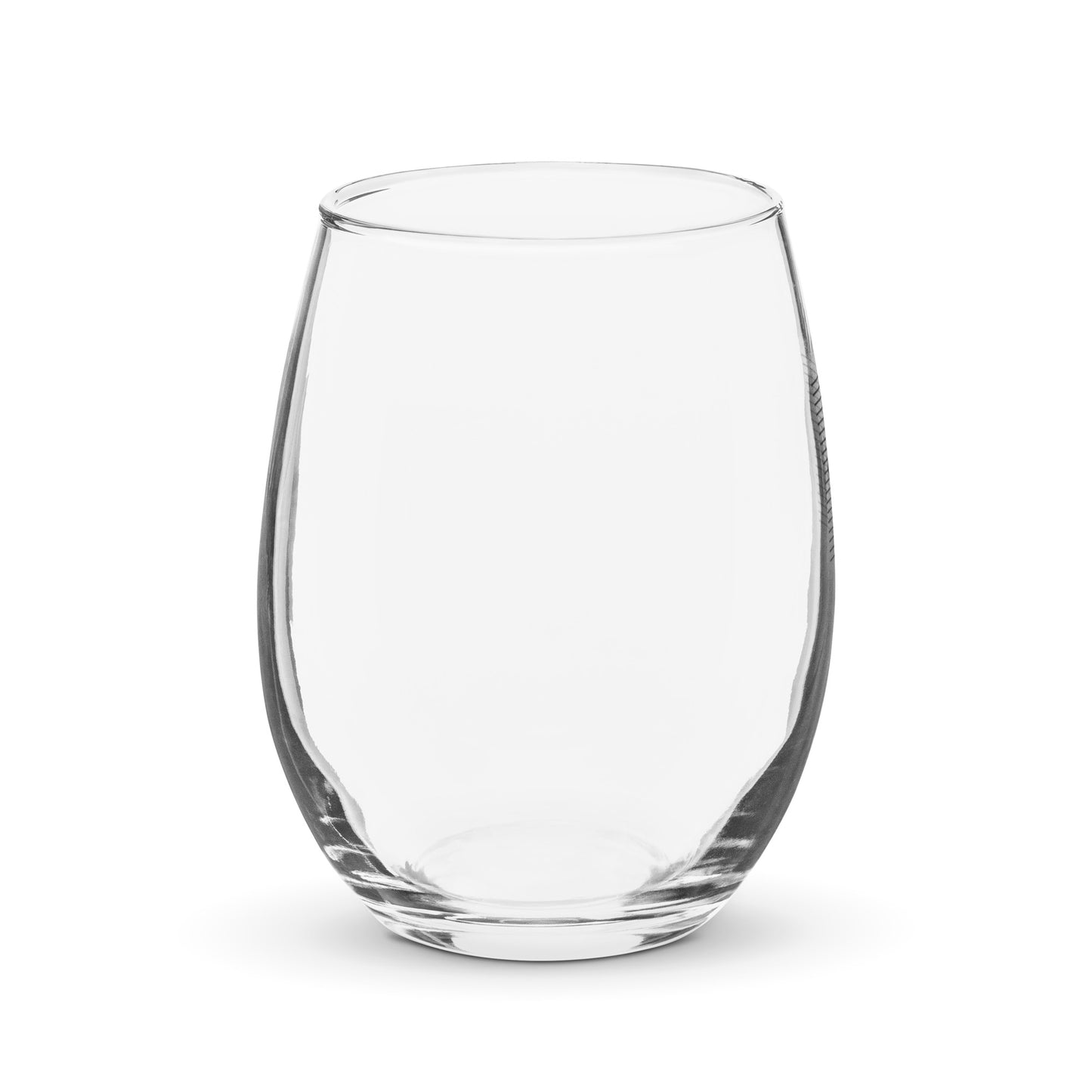 Glass Stemless Diamond Logo