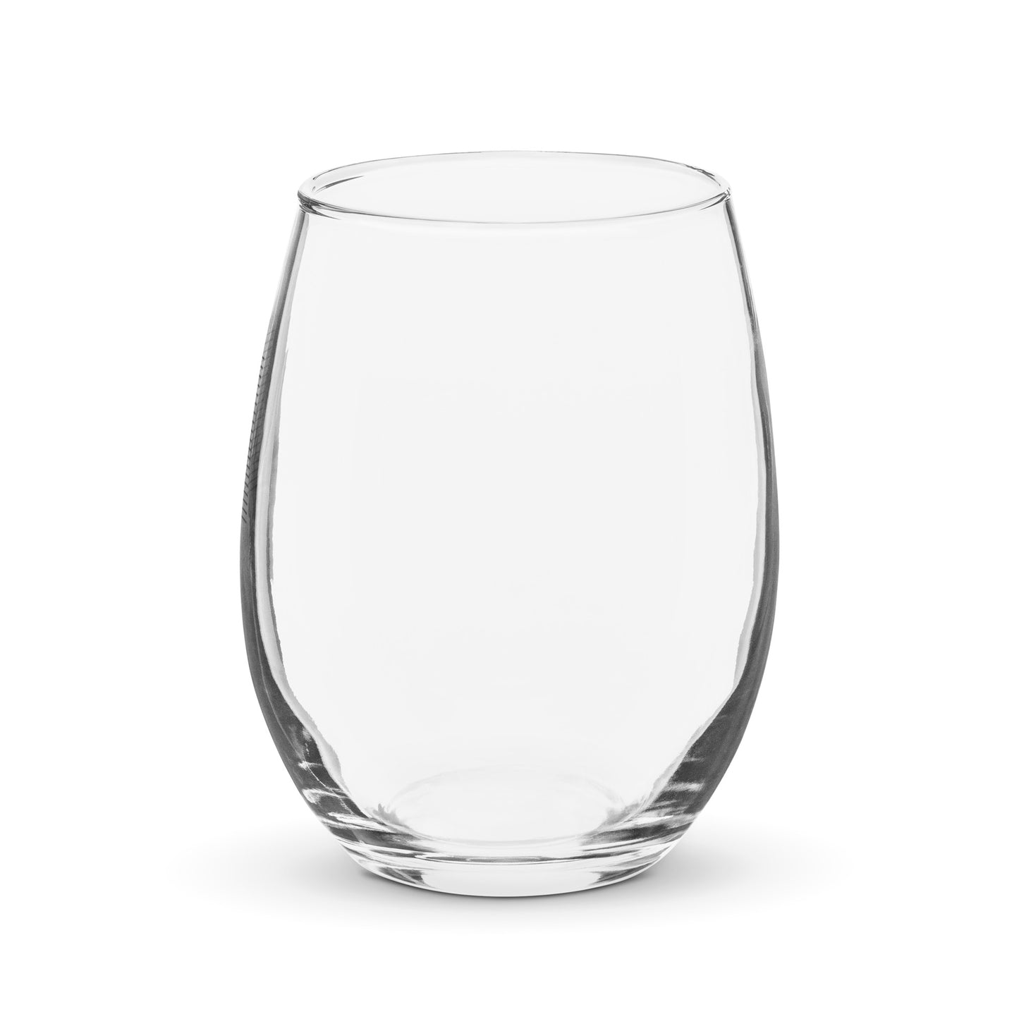 Glass Stemless Diamond Logo