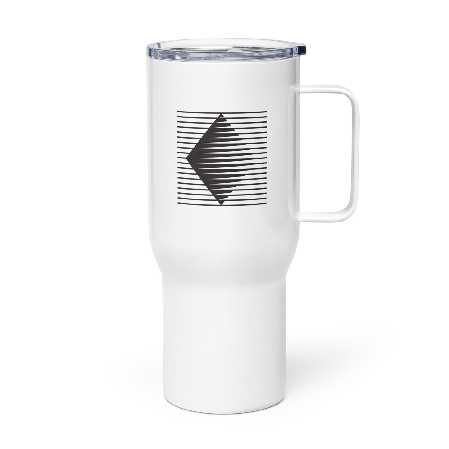 Mug-Travel White Diamond Logo