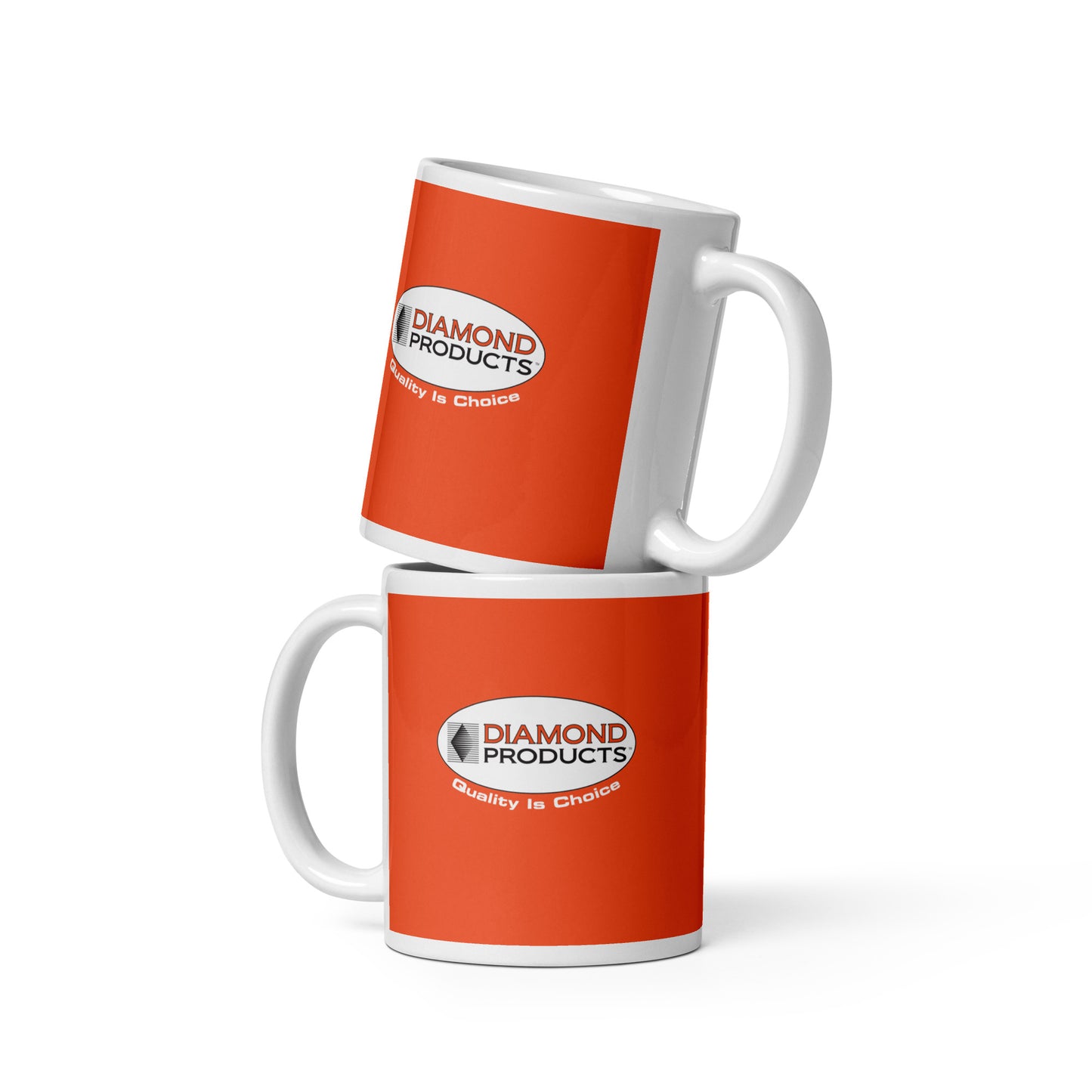 Mug-Coffee Orange/White Bubble Logo