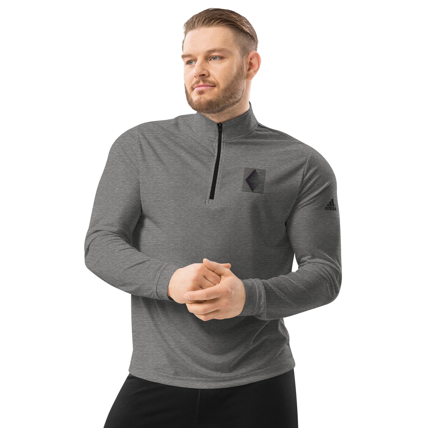 Pull Over Light Adidas 1/4 Zip Diamond Logo