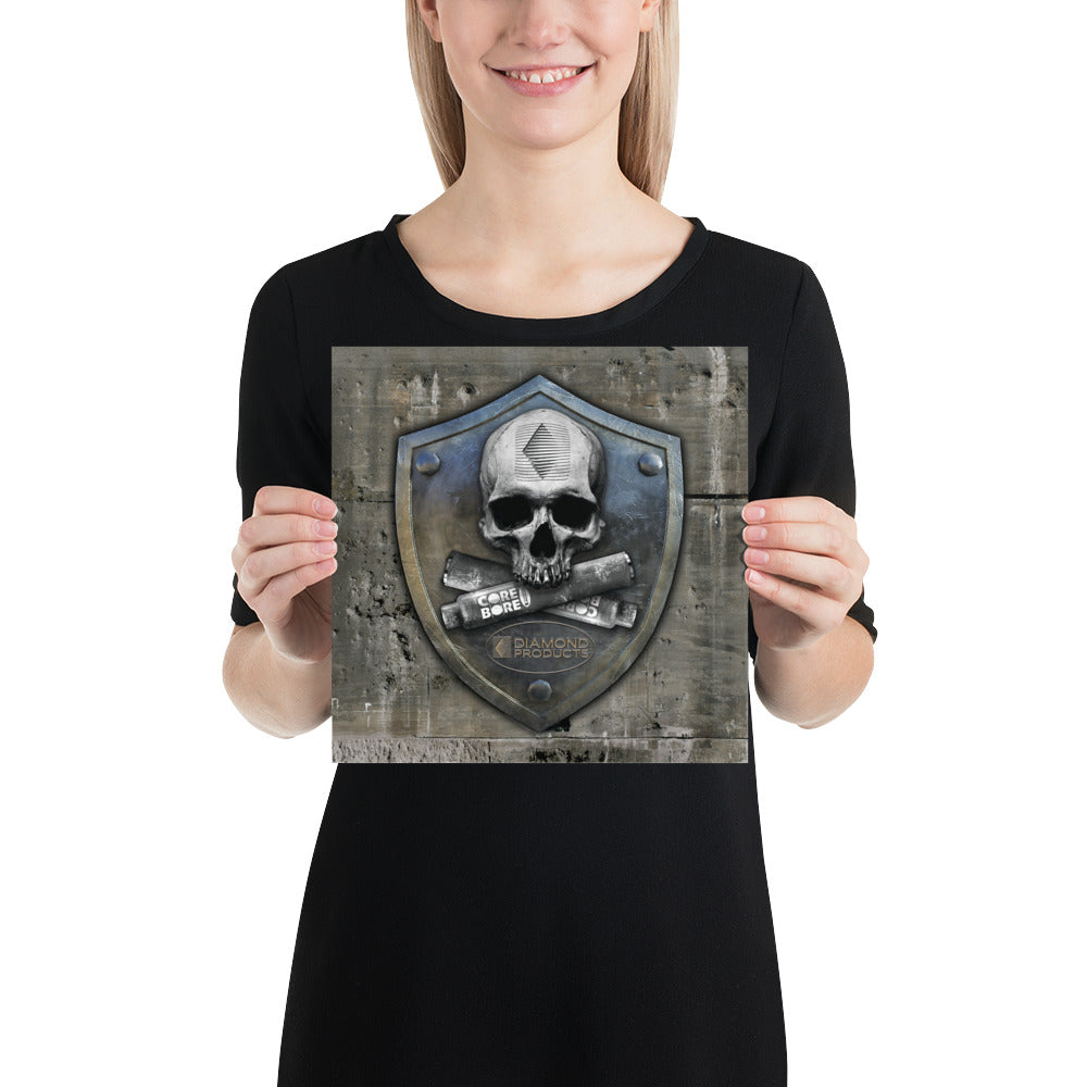 Poster Skull Shield