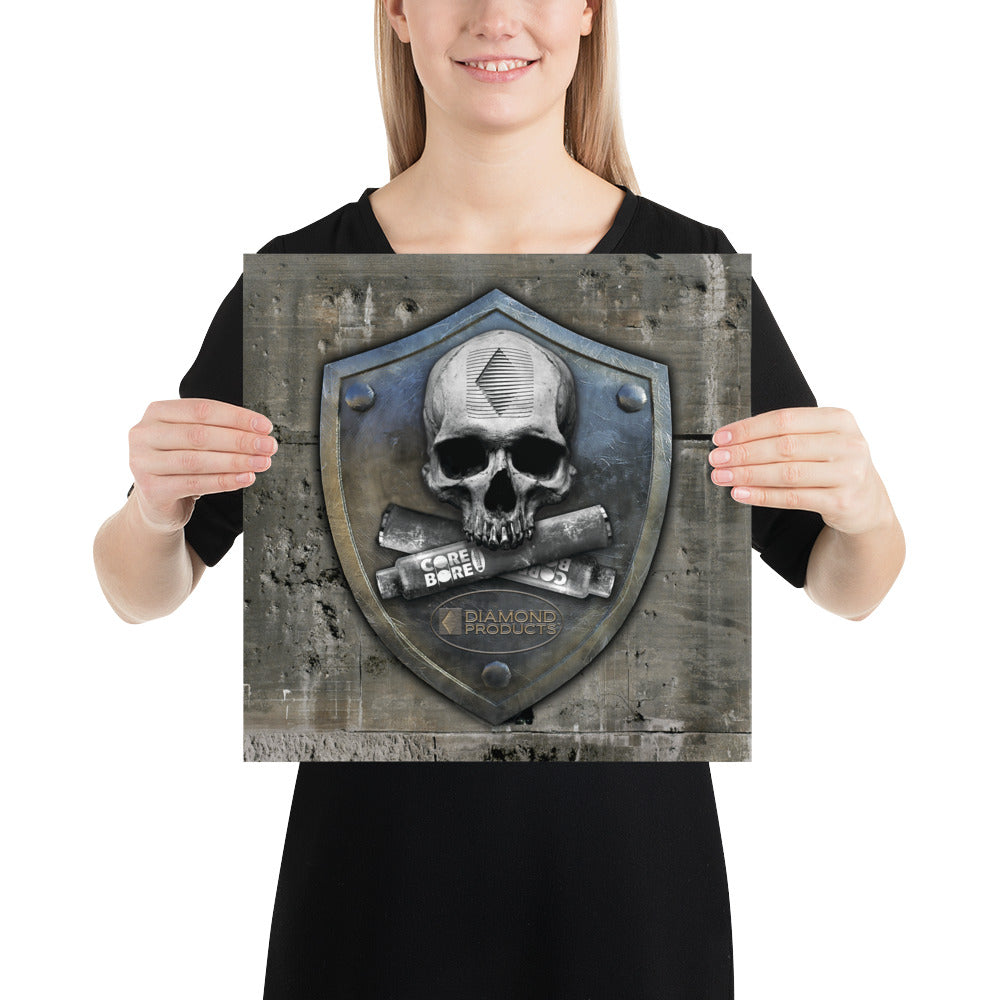 Poster Skull Shield