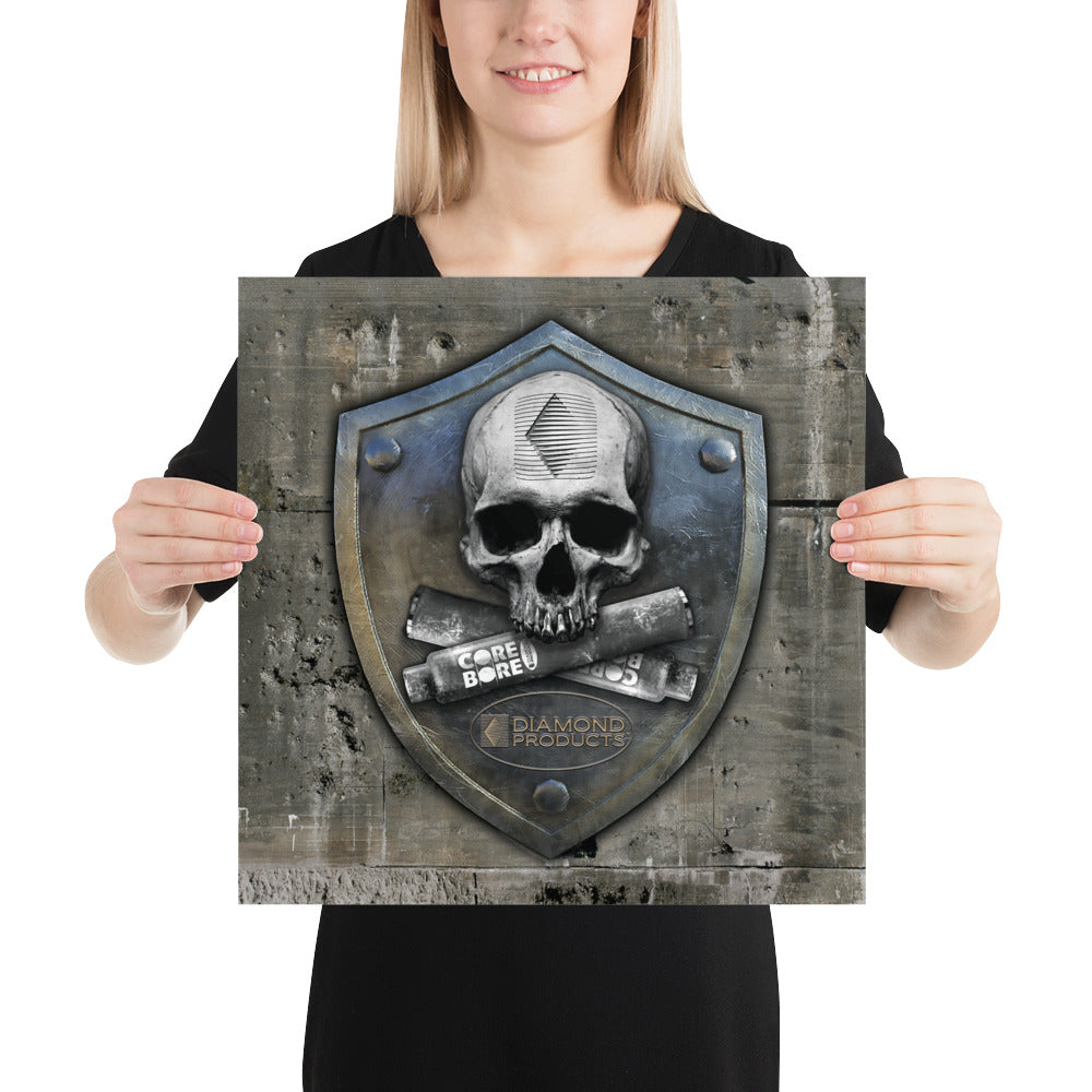 Poster Skull Shield
