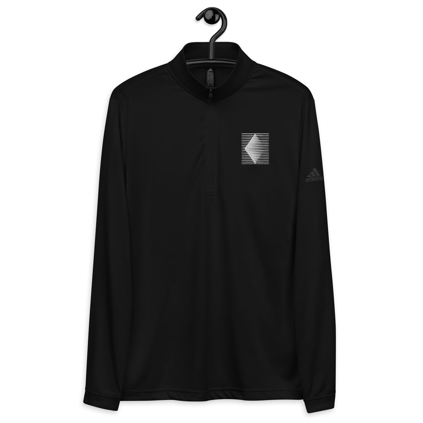 Pull Over Dark Adidas 1/4 Zip White Diamond Logo
