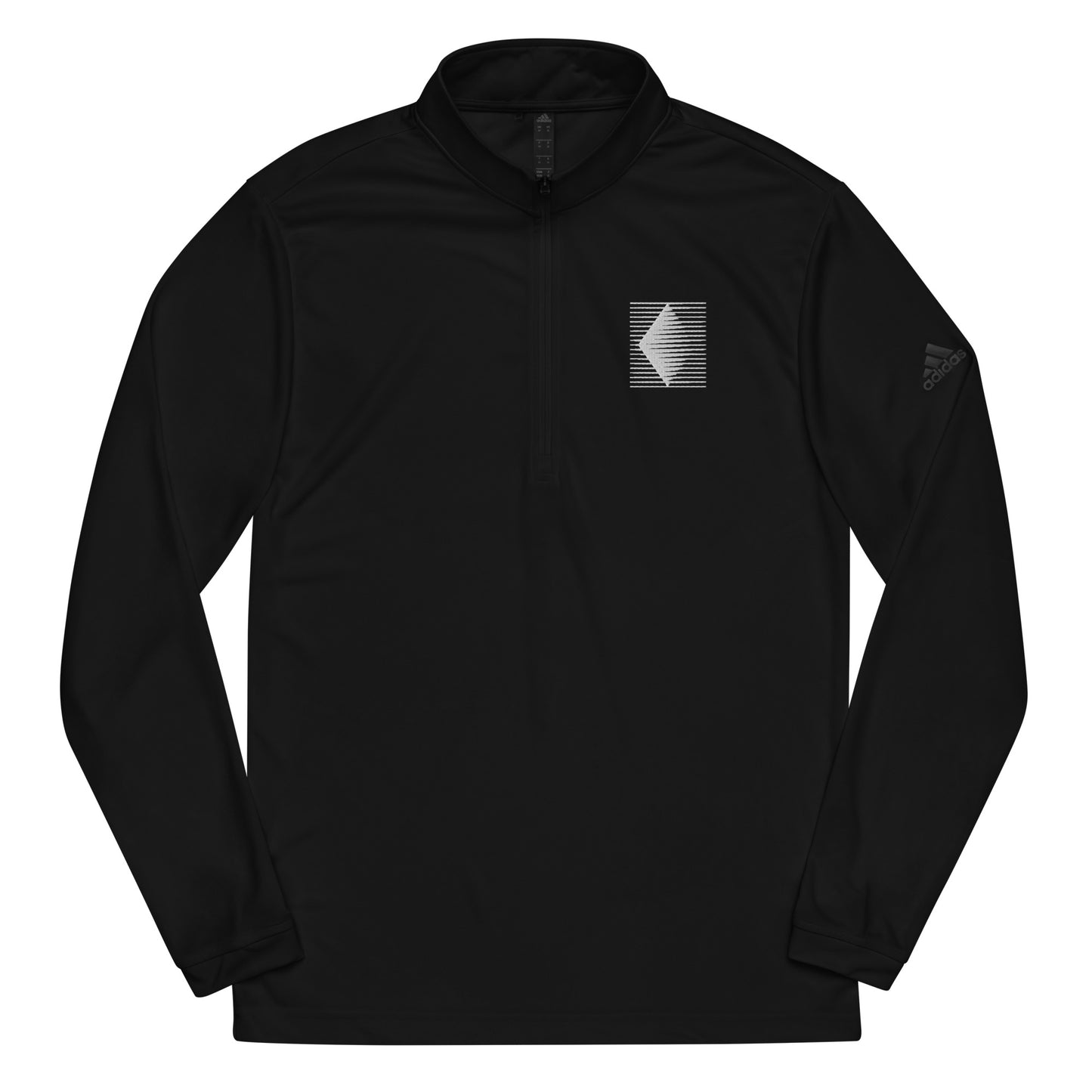 Pull Over Dark Adidas 1/4 Zip White Diamond Logo