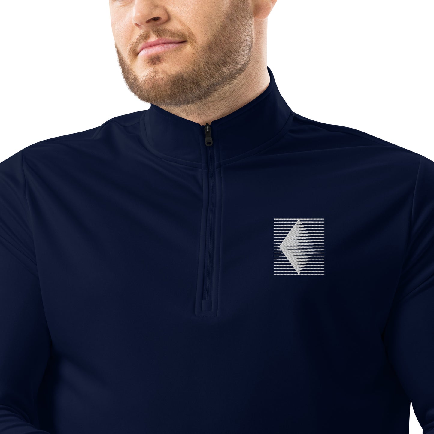 Pull Over Dark Adidas 1/4 Zip White Diamond Logo