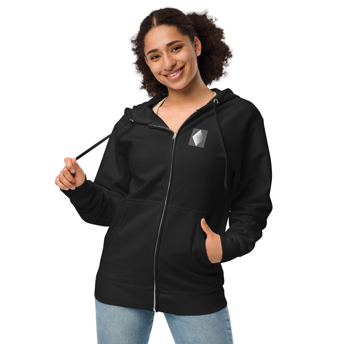 Hoodie Diamond Logo Fleece Zip Up