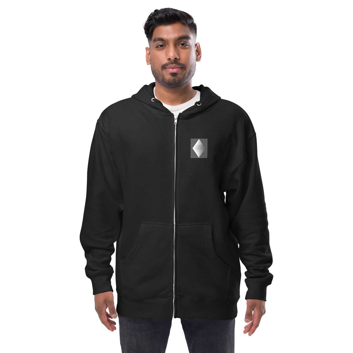 Hoodie Diamond Logo Fleece Zip Up