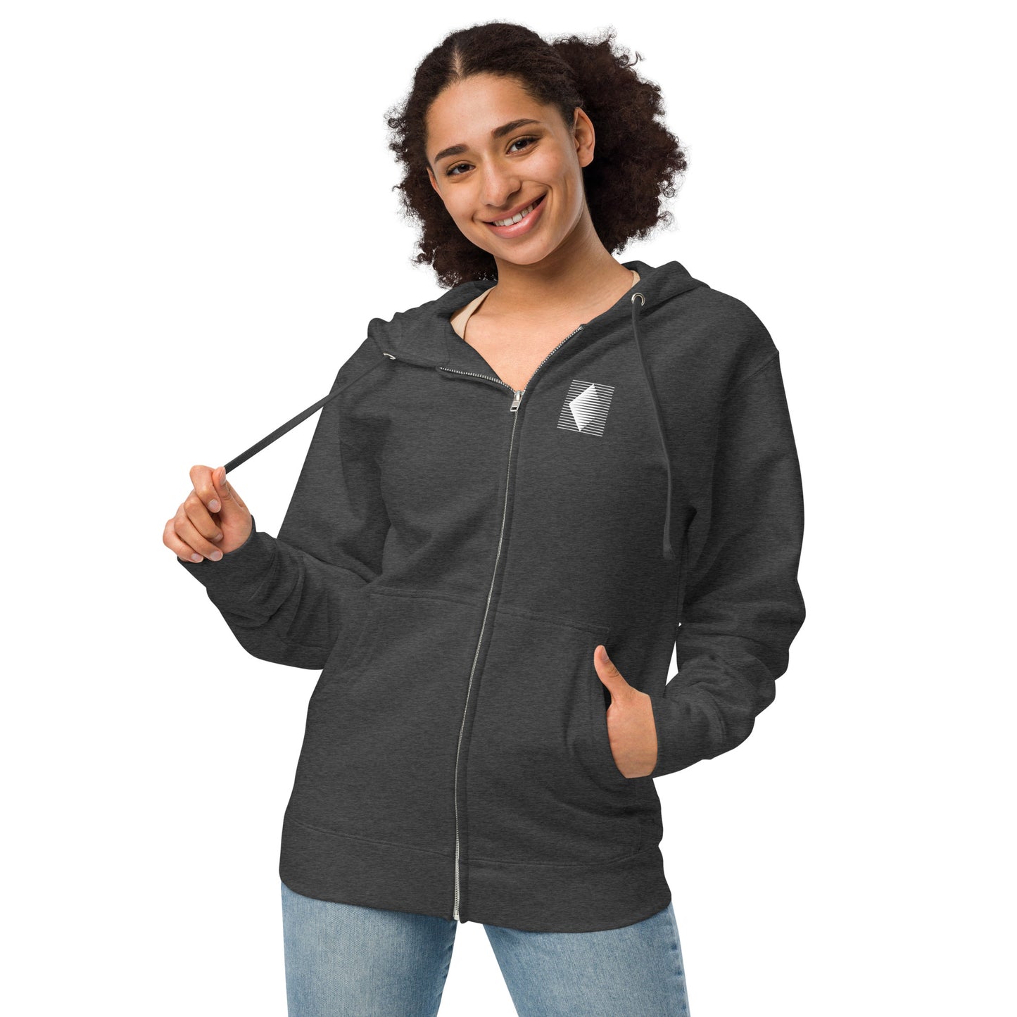 Hoodie Diamond Logo Fleece Zip Up