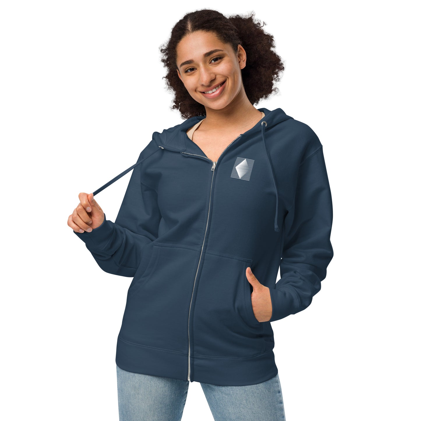 Hoodie Diamond Logo Fleece Zip Up