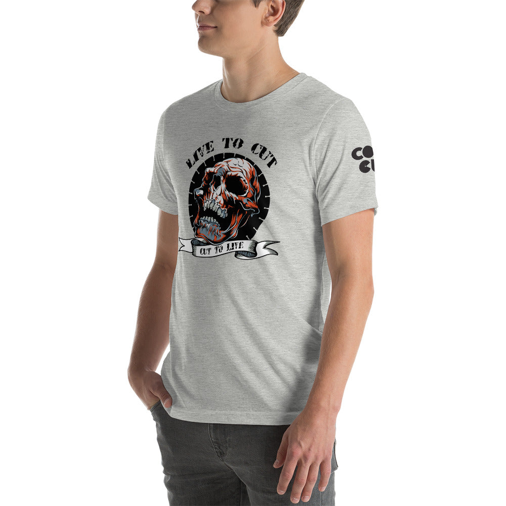 T-Shirt Live to Cut Skull
