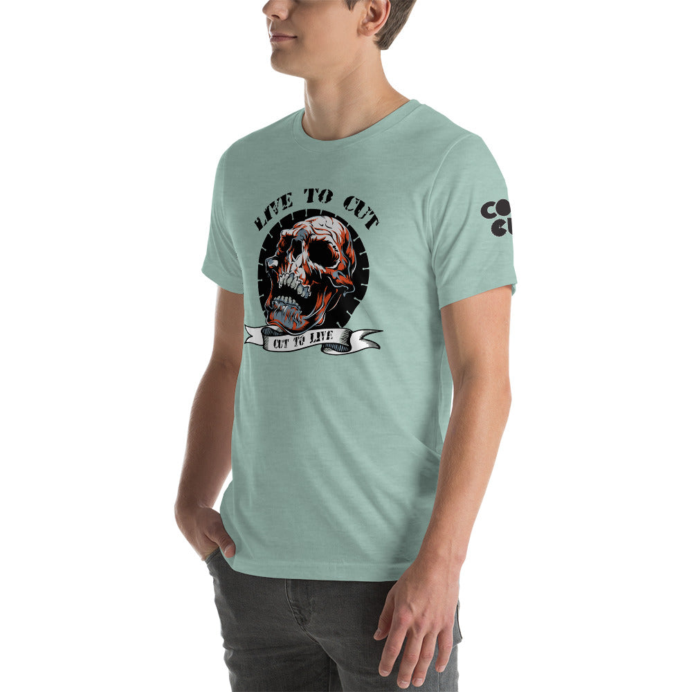 T-Shirt Live to Cut Skull
