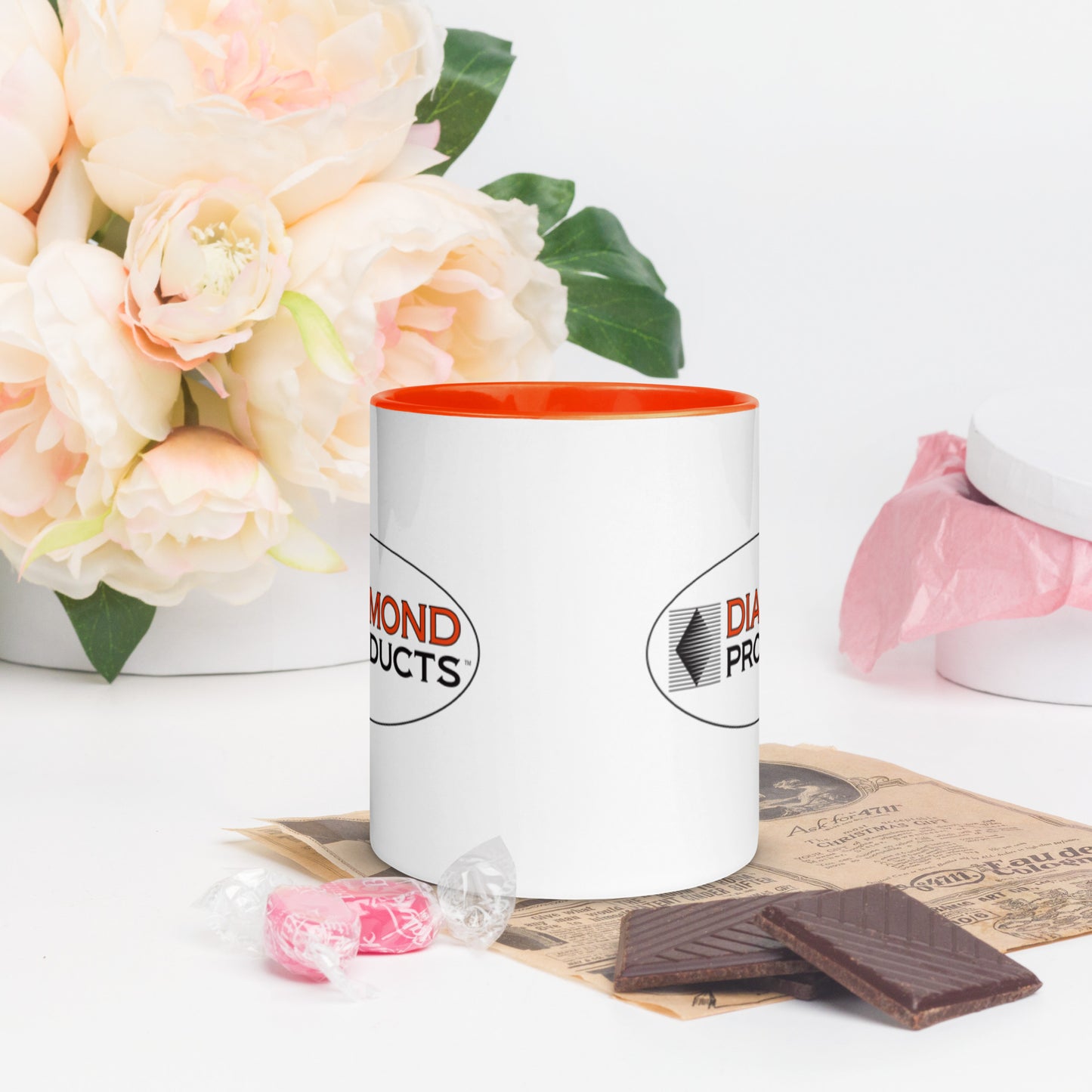 Mug-Coffee White/Orange Bubble Logo