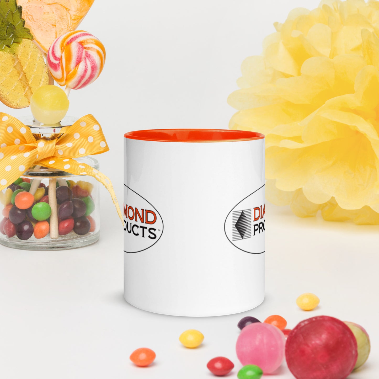 Mug-Coffee White/Orange Bubble Logo