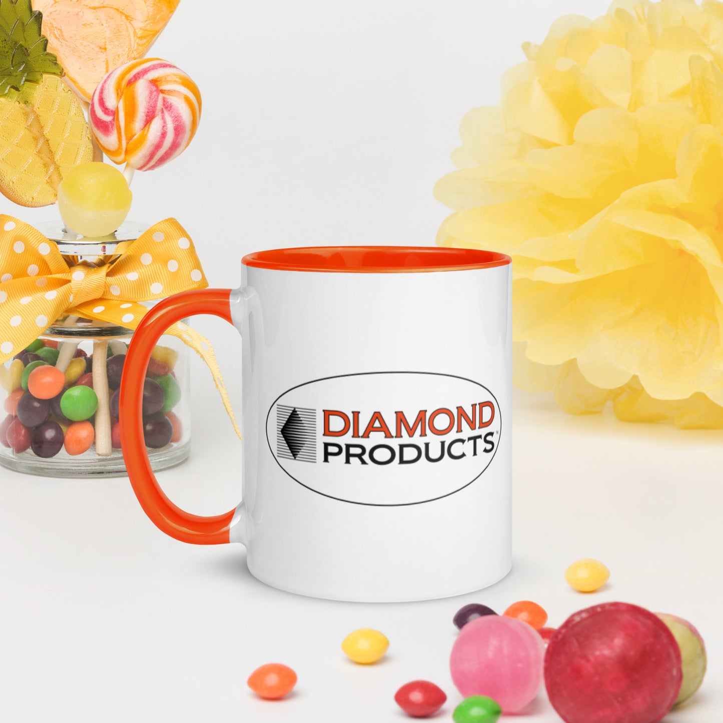 Mug-Coffee White/Orange Bubble Logo