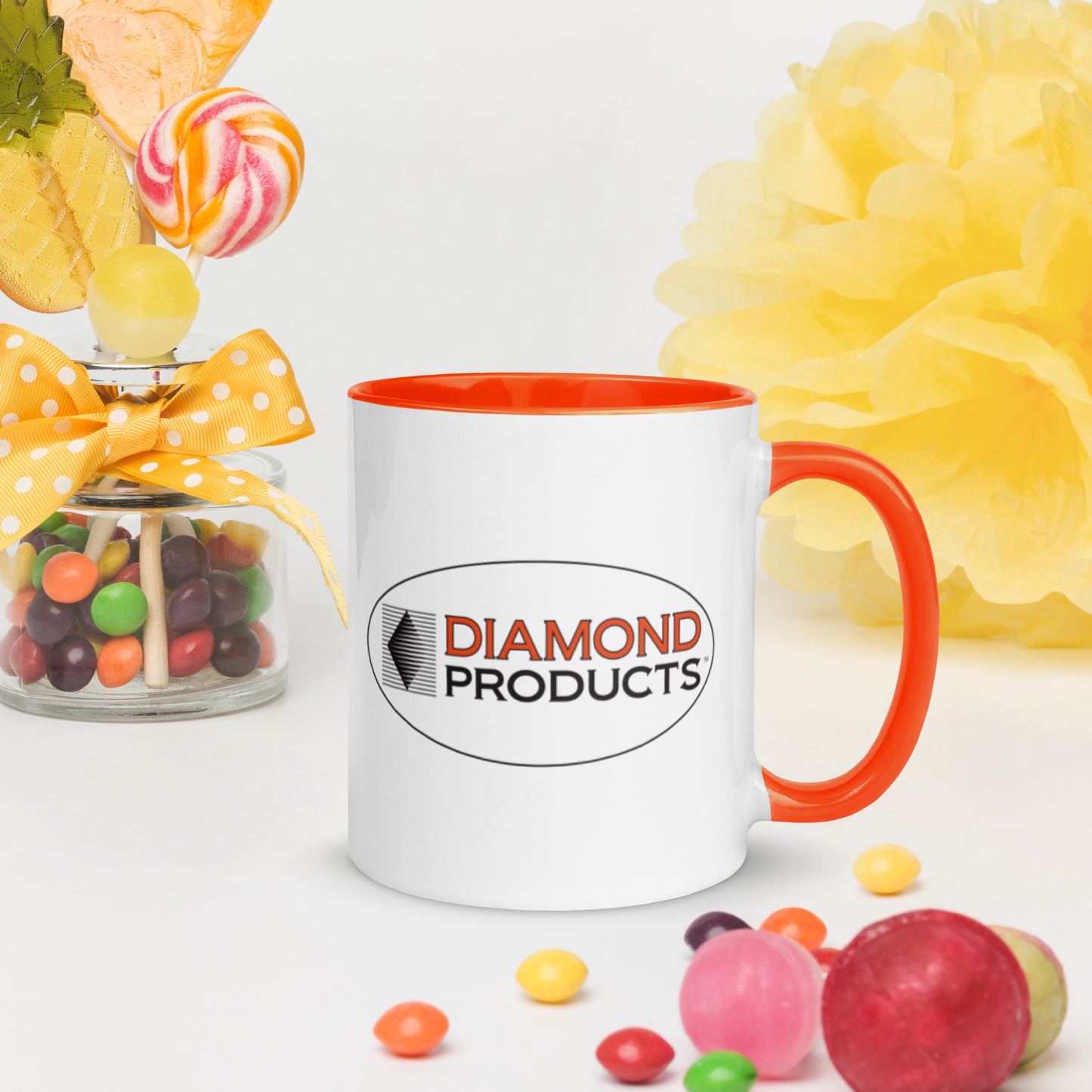 Mug-Coffee White/Orange Bubble Logo