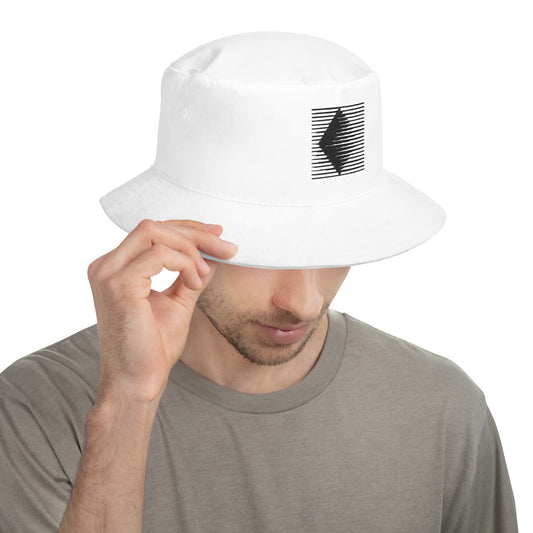 Hat Diamond Logo Bucket White